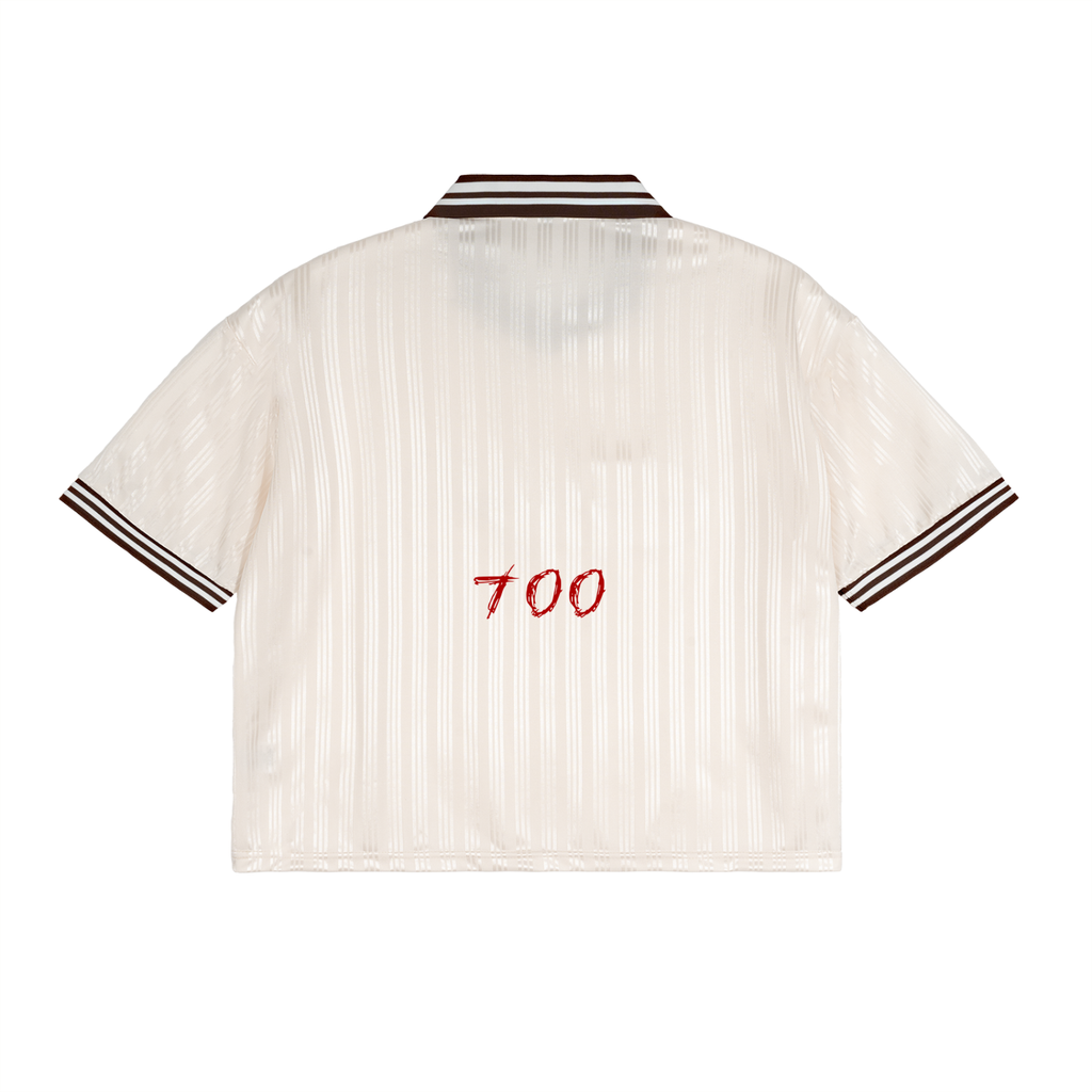 Contrast Stripes Polo Collar T-Shirt