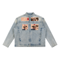 Vintage Wash Zip Denim Jacket